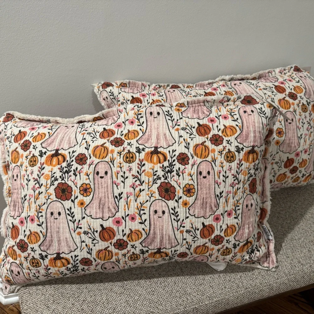 VIRAL Homegoods ghost/Halloween pillows (set of 2)